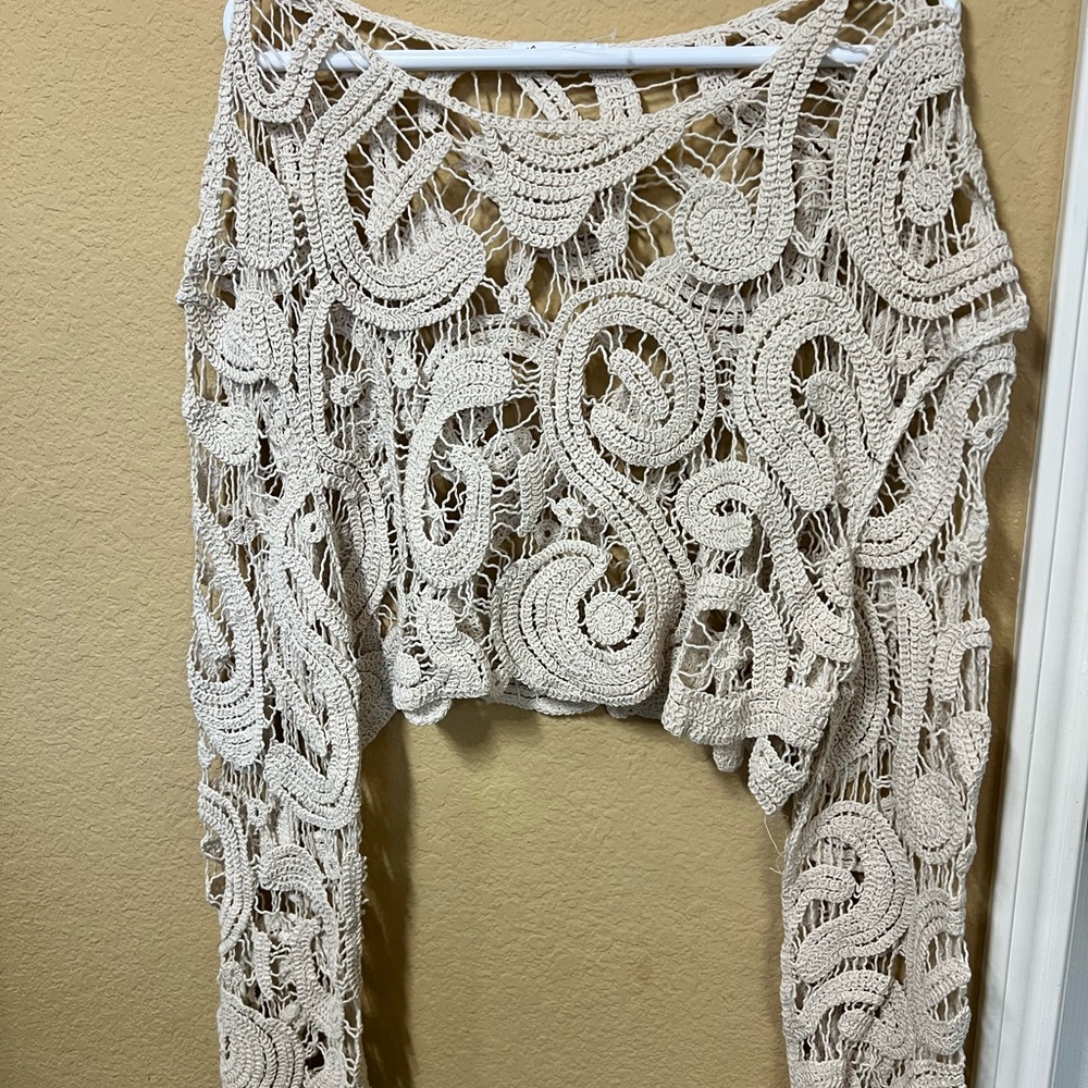 Miracle Cream Crochet Knitwear